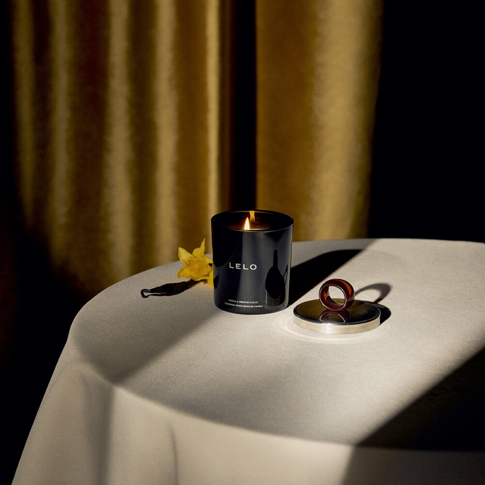 Candela per massaggi Vaniglia e crema cacao - immagine 3